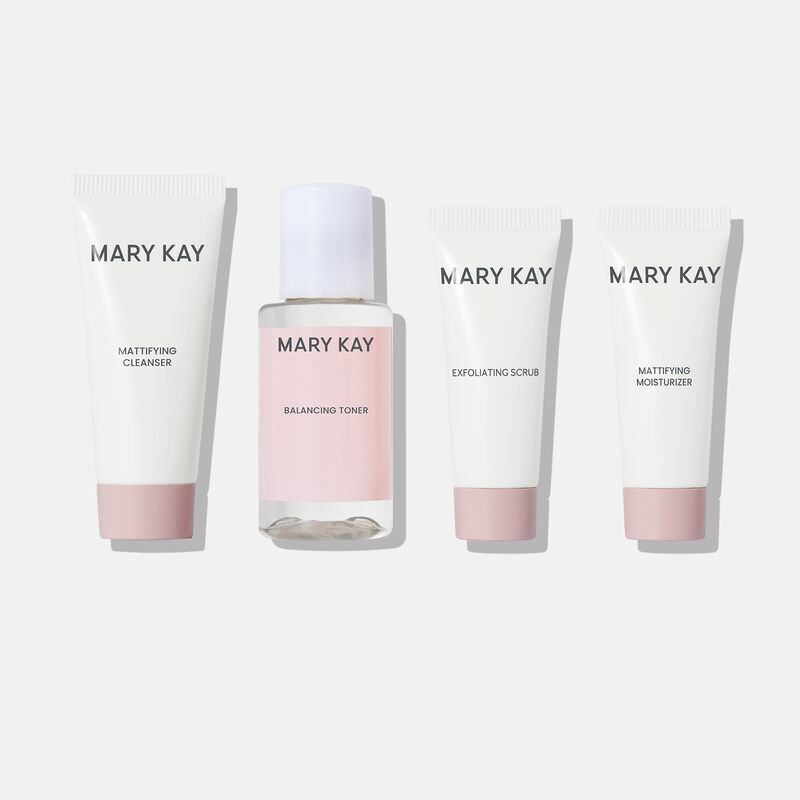 Mary Kay Skin Care Mattifying Go Set standing against a plain background image number null